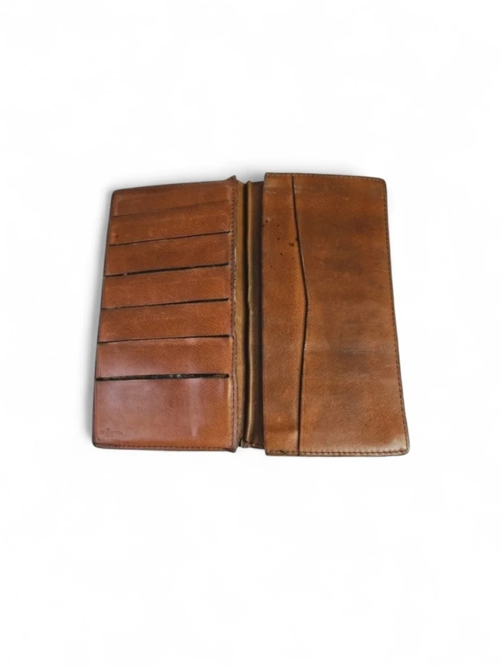 Louis Vuitton Vintage LV Monogram Bi Fold Wallet in Coated Canvas and Leather